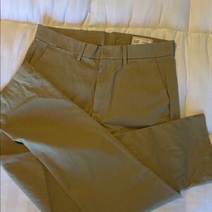 GAP Olive-Brown Straight Chinos